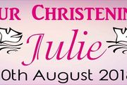 Personalized Christening Party Banner with photos
