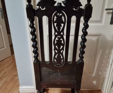 Antique Jacobean  mahogony chairs x 4