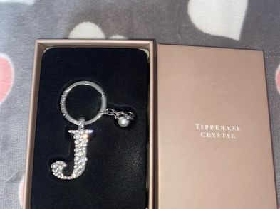 Tipperary Crystal Pearl Diamond Letter J Keyring For Sale in Perrystown ...