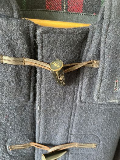 Abercrombie & Fitch Men's Navy Duffle Coat Size Medium