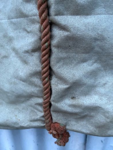 Antique British Navy canvas bag