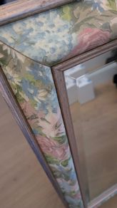 Vintage Floral Framed Wall Mirror