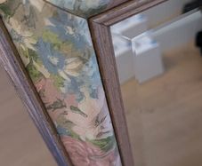 Vintage Floral Framed Wall Mirror