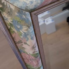 Vintage Floral Framed Wall Mirror