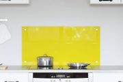 Kitchen Backsplash Yellow 80 x 40 x 0.6 cm Tempered Glass