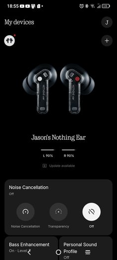 Nothing Ear (a) Noise-Cancelling Earbuds (Black)