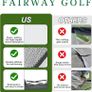 Golf Practice Net for Garden 10x7ft Hitting Enclosure with 3-in-1 Mat, Balls, Tee & Carry Bag - Durable Backyard Training Net for All Ages Including Kids Image 7