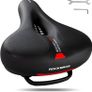 NEW SALE | Bike Seat Cushion Comfortable Soft Bicycle Saddle for Men Women Ergonomic Breathable Waterproof Bicycle Seat Fits MTB, Road Bike, Spinning Bike, Exercise Bike, City Bike 26 x 22cm Image 3