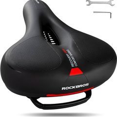 NEW SALE | Bike Seat Cushion Comfortable Soft Bicycle Saddle for Men Women Ergonomic Breathable Waterproof Bicycle Seat Fits MTB, Road Bike, Spinning Bike, Exercise Bike, City Bike 26 x 22cm