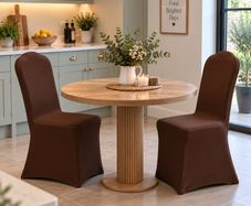 chocolate brown chair cover x2