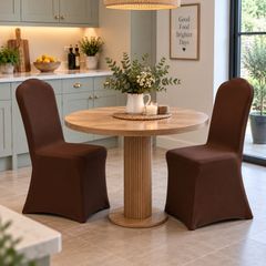 chocolate brown chair cover x2