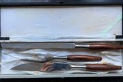 Vintage Mid-Century Japanese Stainless Steel Carving Set