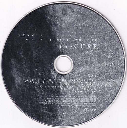the CURE - Songs Of A Lost World