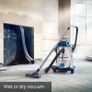 Power 30 PTO Wet & Dry Cleaner, with Power Take Off socket, 30 Litre Capacity, 1500W Motor Image 2