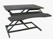 _Sit-Stand Desk, Height-Adjustable, Computer Desk, Manual Height Adjustable Rack, Suitable for All Standard desktops, Ideal for Offices, Installation Free, Office Product