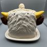 Rare 19th Century Staffordshire Style Bull Head Cheese Dish - Complete Image 5