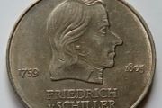 20 Mark 1972 East Germany DDR Friedrich von Schiller