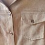 Shein Drop Shoulder Button Closure Corduroy Shacket L Image 4