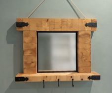 Very unique wall hung mirror