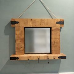 Very unique wall hung mirror