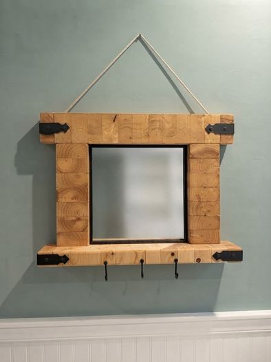 Very unique wall hung mirror