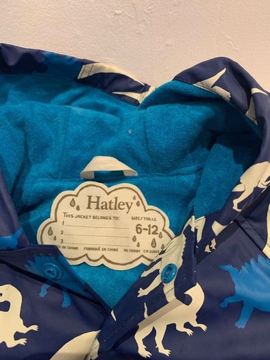 Hatley Raincoat - Blue Dinosaurs 6-12MO