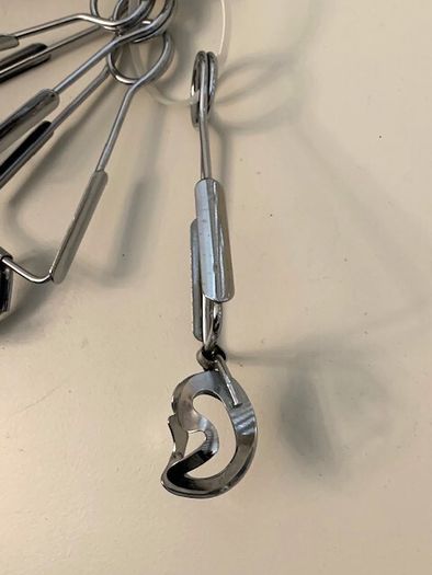 Mid Century French Snail Tongs Brevete SGDG