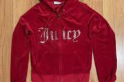 Juicy Couture Velour Outline Diamante Tracksuit Size XS