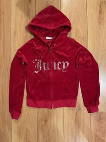 Juicy Couture Velour Outline Diamante Tracksuit Size XS