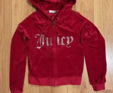 Juicy Couture Velour Outline Diamante Tracksuit Size XS