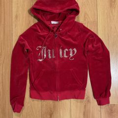 Juicy Couture Velour Outline Diamante Tracksuit Size XS
