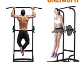 Pull Up Bar Dip Station Power Tower Large Wide Push Up Station Fitness Equipment for Home Gym Exercise Chin Up Bar