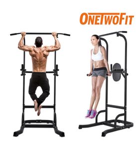 Pull Up Bar Dip Station Power Tower Large Wide Push Up Station Fitness Equipment for Home Gym Exercise Chin Up Bar