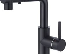 Kitchen Tap with 3 Function Sprayer, Pull Out Kitchen Mixer Tap, 360 Swivel Kitchen Sink Tap, Single Handle Sink Tap for Bathroom or Kitchen, Matt Black