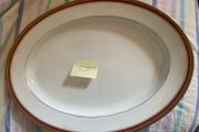 Noritake Cecile Gold (4359) Large Oval Porcelain Serving Platter