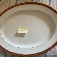 Noritake Cecile Gold (4359) Large Oval Porcelain Serving Platter