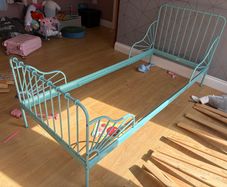MINNEN bed frame green