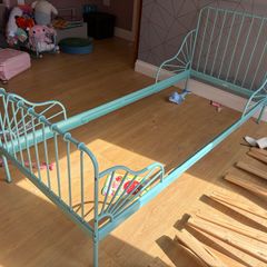 MINNEN bed frame green