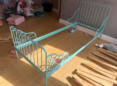 MINNEN bed frame green