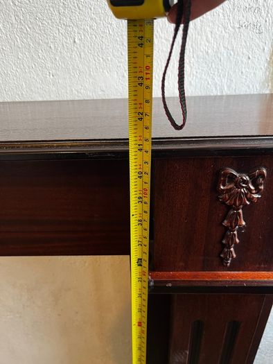 Wooden fireplace surround