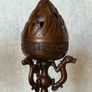 Pair Of Antique Bronze Boshan Incense Burners - Bronze Image 4