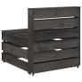 8 Piece Garden Lounge Set Grey Impregnated Pinewood Image 7