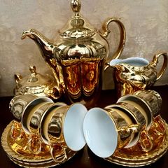 Thun vintage gold coffee set