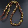 Vintage Middle Eastern Old Face Glass Beads Necklace Image 2