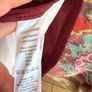 Red velvet cushion set (set of 2) Image 4