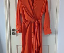 FW Bridge F&F Orange Front Tie Dress Size 8