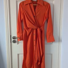 FW Bridge F&F Orange Front Tie Dress Size 8