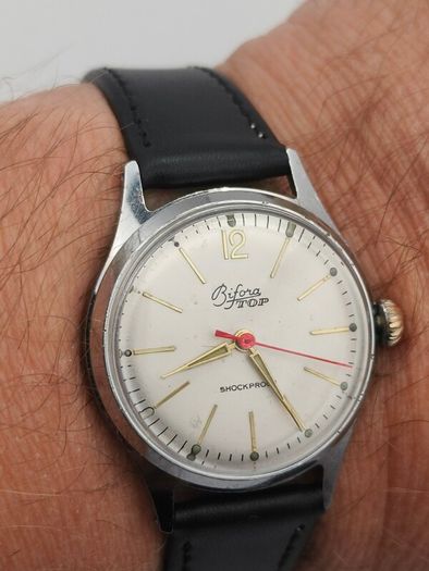 Vintage Bifora TOP  German Mechanical Watch 1950s/60s  Serviced