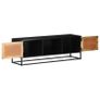 TV Cabinet 120x30x40 cm Rough Mango Wood Image 2