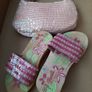 New genuine barbie glitter sandles and handbag Image 4